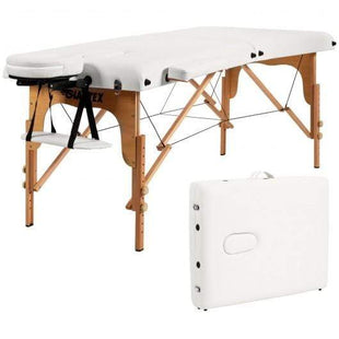 Starwood Rack Health & Beauty Portable Adjustable Facial Spa Bed  with Carry Case-White